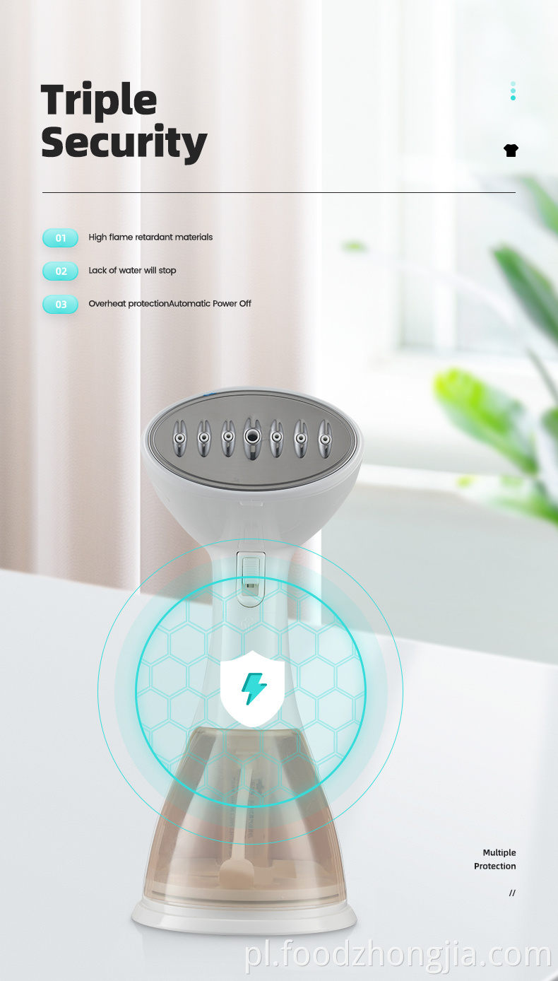 Pionowy tkanina do parowca parowiec 1500 W żelazny żelazny ręczny garbowiec